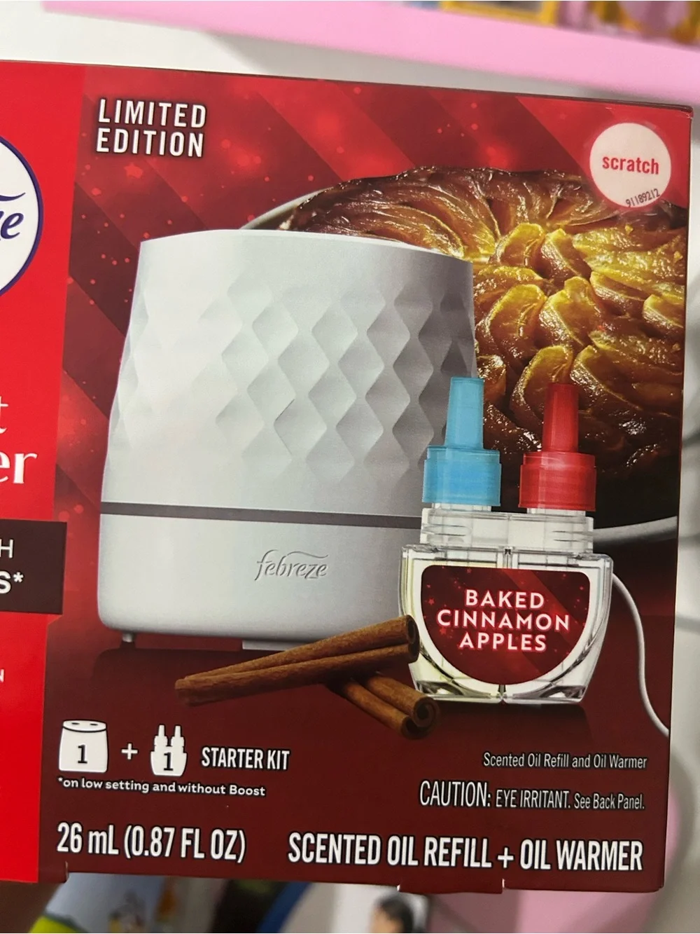Febreze Plug Scent Booster Starter Kit - Red